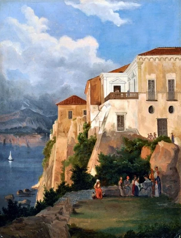 La casa di Torquato Tasso a Sorrento, circa 1865